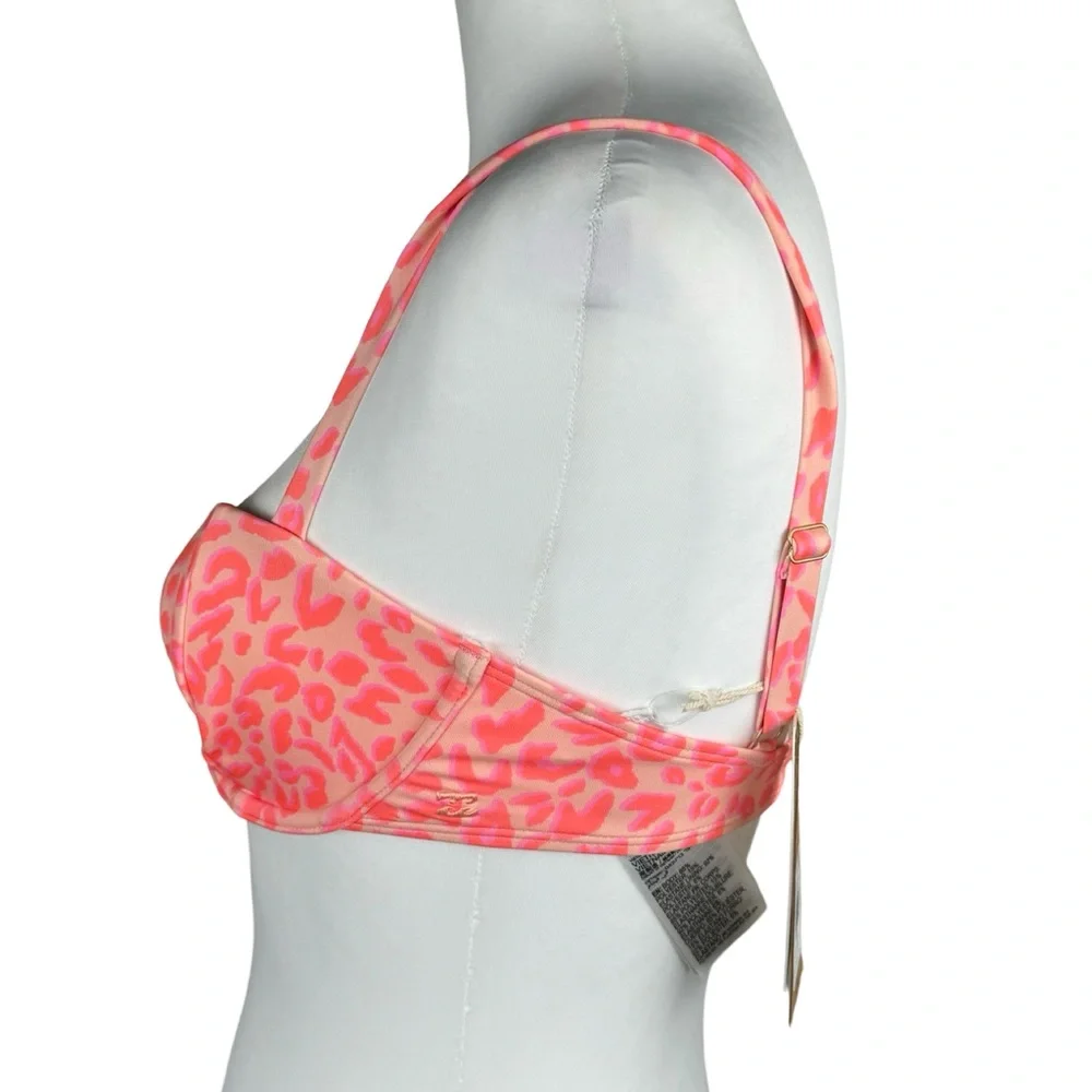 NWT Billabong Lei Low Olivia Underwire Top Reversible Hike Bikini Bottom Set